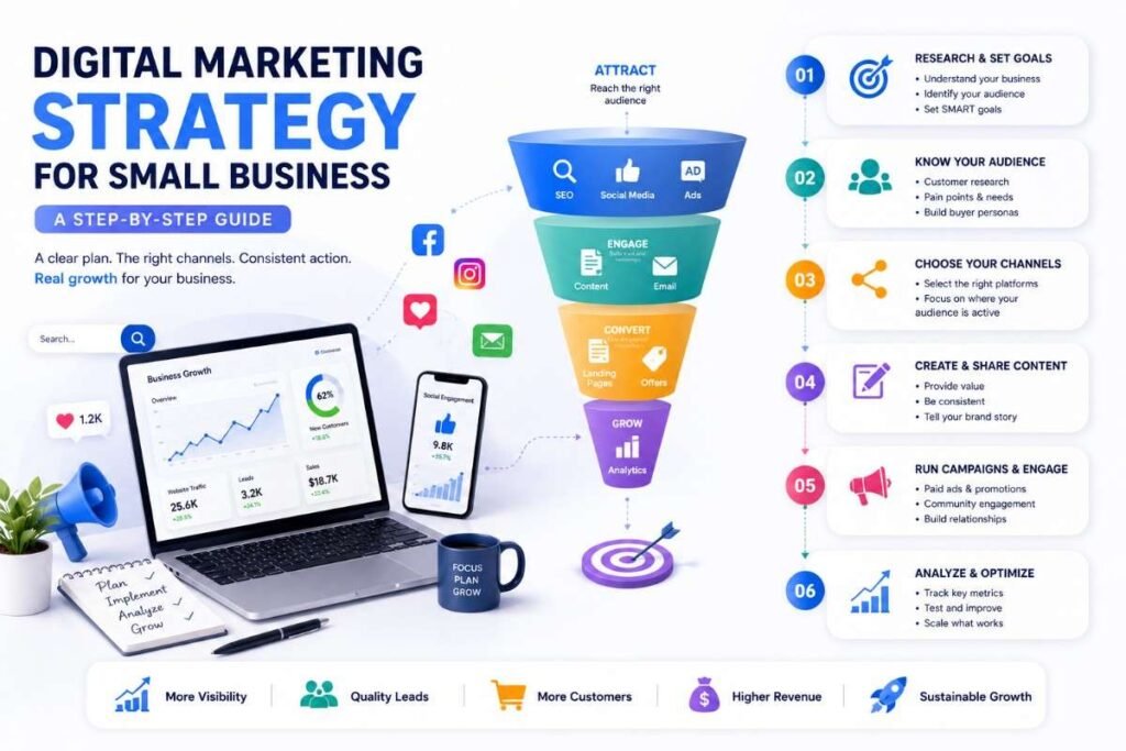 Digital Marketing Strategy for Small Business: A Step-by-Step Guide